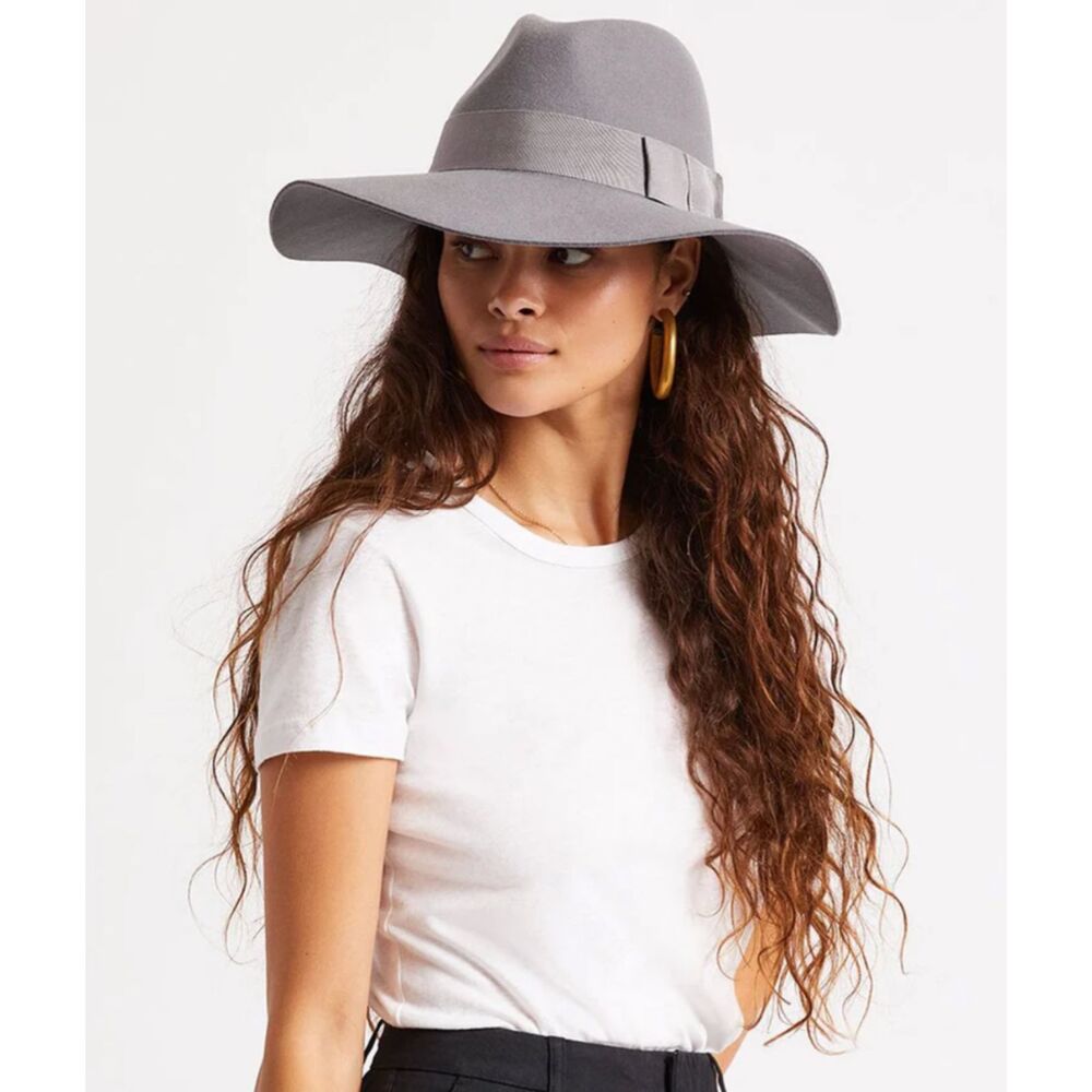 Brixton Supply Company Piper Blush Wool Floppy Felt Panama Hat SZ S (7 = 56 CM) - Picture 6 of 12